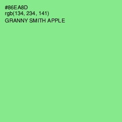 #86EA8D - Granny Smith Apple Color Image