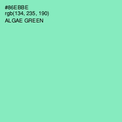 #86EBBE - Algae Green Color Image