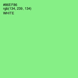 #86EF86 - Mint Green Color Image
