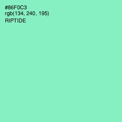 #86F0C3 - Riptide Color Image