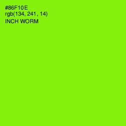 #86F10E - Inch Worm Color Image