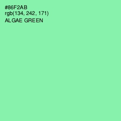 #86F2AB - Algae Green Color Image