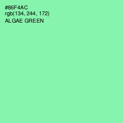 #86F4AC - Algae Green Color Image