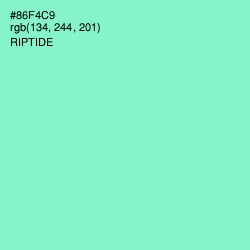 #86F4C9 - Riptide Color Image