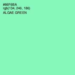 #86F6BA - Algae Green Color Image