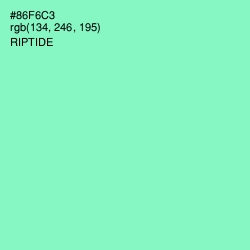 #86F6C3 - Riptide Color Image