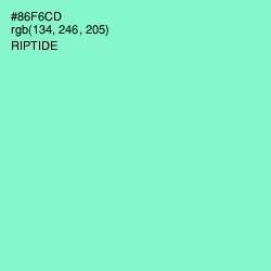#86F6CD - Riptide Color Image