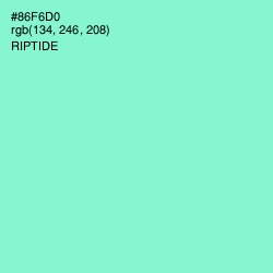#86F6D0 - Riptide Color Image