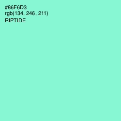 #86F6D3 - Riptide Color Image