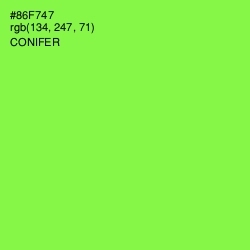 #86F747 - Conifer Color Image