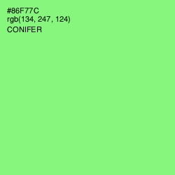 #86F77C - Conifer Color Image