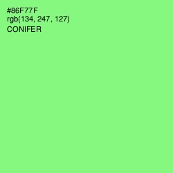 #86F77F - Conifer Color Image