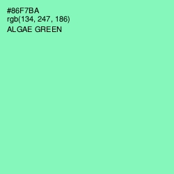 #86F7BA - Algae Green Color Image