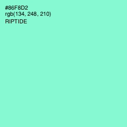 #86F8D2 - Riptide Color Image