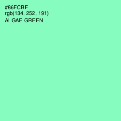 #86FCBF - Algae Green Color Image