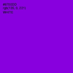 #8700DD - Electric Violet Color Image