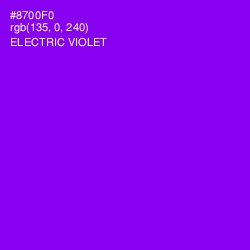 #8700F0 - Electric Violet Color Image