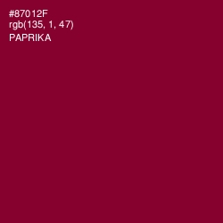 #87012F - Paprika Color Image