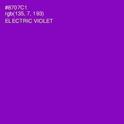 #8707C1 - Electric Violet Color Image