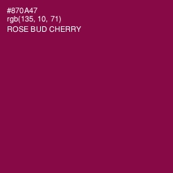 #870A47 - Rose Bud Cherry Color Image