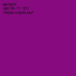 #870B7F - Fresh Eggplant Color Image