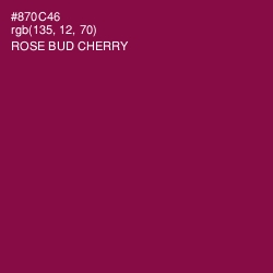 #870C46 - Rose Bud Cherry Color Image