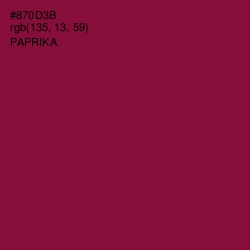 #870D3B - Paprika Color Image