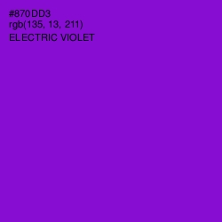 #870DD3 - Electric Violet Color Image