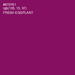 #870F61 - Fresh Eggplant Color Image