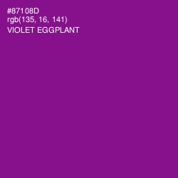 #87108D - Violet Eggplant Color Image