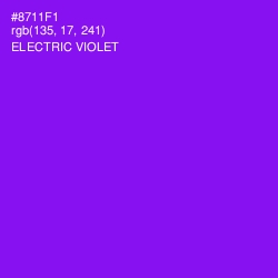 #8711F1 - Electric Violet Color Image