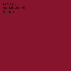 #87142D - Merlot Color Image