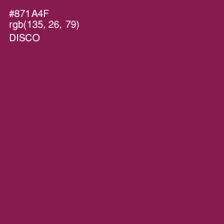 #871A4F - Disco Color Image