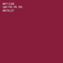 #871C3B - Merlot Color Image