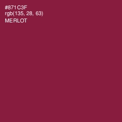 #871C3F - Merlot Color Image
