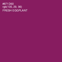 #871D60 - Fresh Eggplant Color Image