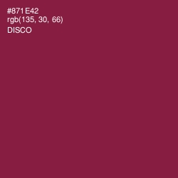 #871E42 - Disco Color Image