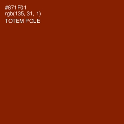 #871F01 - Totem Pole Color Image