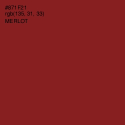 #871F21 - Merlot Color Image