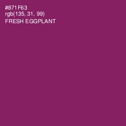 #871F63 - Fresh Eggplant Color Image