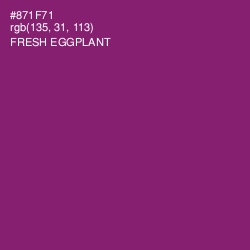 #871F71 - Fresh Eggplant Color Image