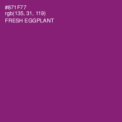 #871F77 - Fresh Eggplant Color Image