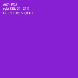 #871FD3 - Electric Violet Color Image