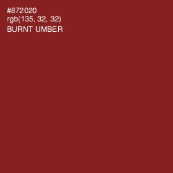 #872020 - Burnt Umber Color Image