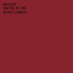 #87232D - Burnt Umber Color Image