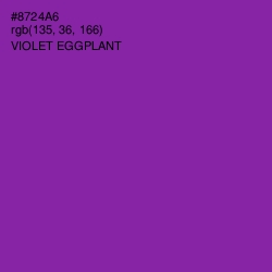 #8724A6 - Violet Eggplant Color Image