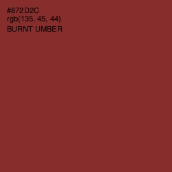 #872D2C - Burnt Umber Color Image