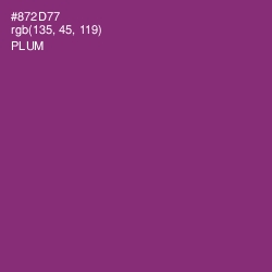 #872D77 - Plum Color Image