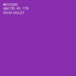 #872DAD - Vivid Violet Color Image