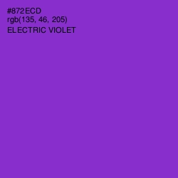 #872ECD - Electric Violet Color Image